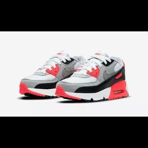 Nike Air Max 90 III OG 2020 Infrared White Grey DC8334 100 GS 7Y Womens Size 8.5